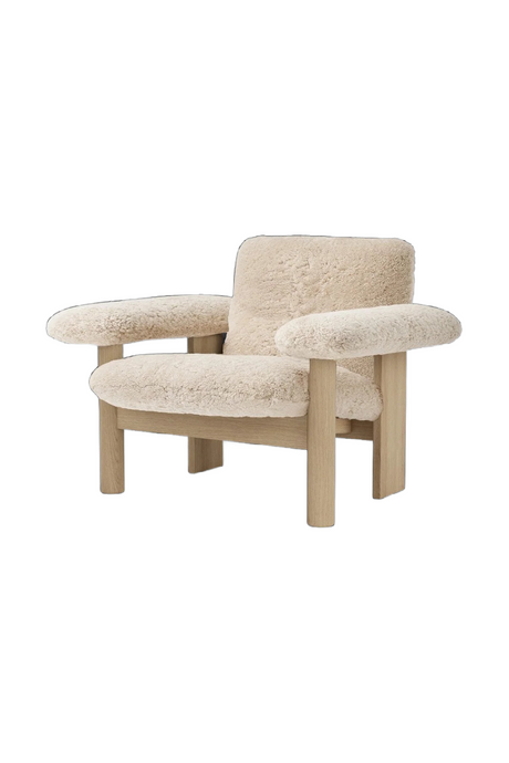   Low Back Sheep Skin Lounge Chair | Oroa.com