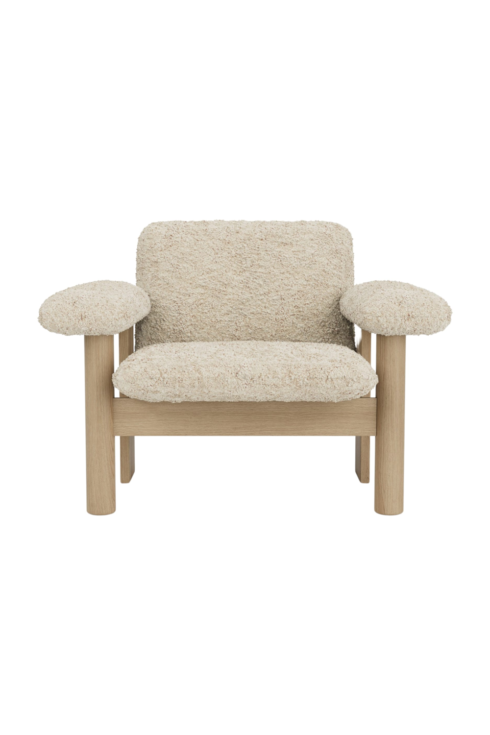   Low Back Sheep Skin Lounge Chair | Oroa.com