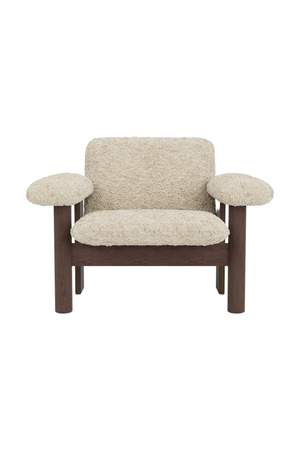   Low Back Sheep Skin Lounge Chair | Oroa.com