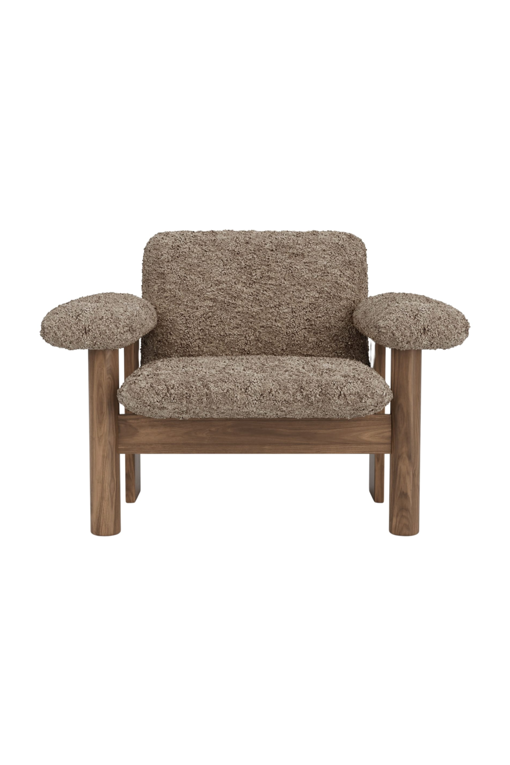   Low Back Sheep Skin Lounge Chair | Oroa.com