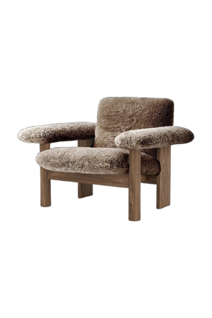   Low Back Sheep Skin Lounge Chair | Oroa.com
