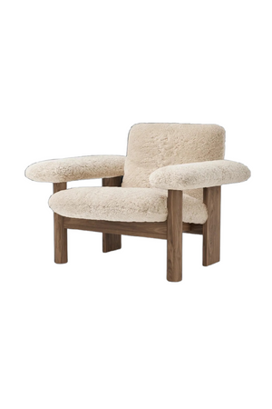   Low Back Sheep Skin Lounge Chair | Oroa.com