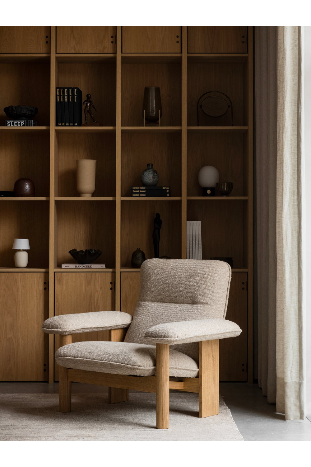   Upholstered Textile Lounge Chair | Oroa.com