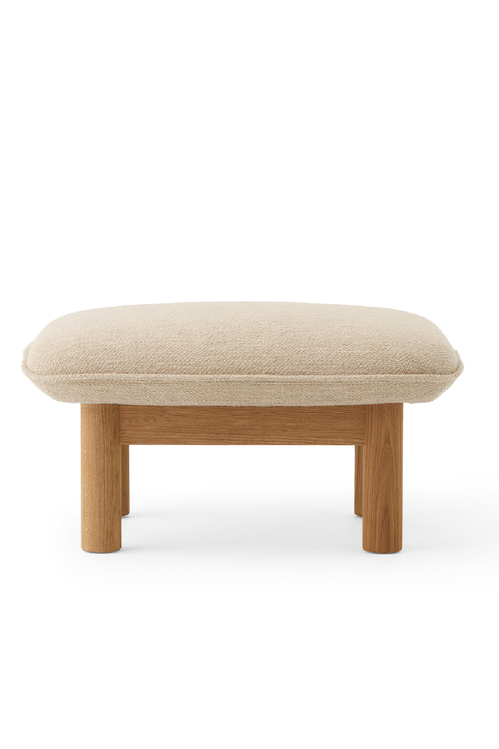   Cushioned Wooden Ottoman | Oroa.com