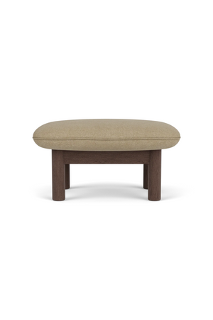   Cushioned Wooden Ottoman | Oroa.com