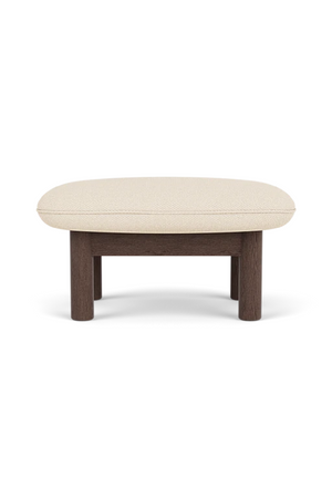   Cushioned Wooden Ottoman | Oroa.com
