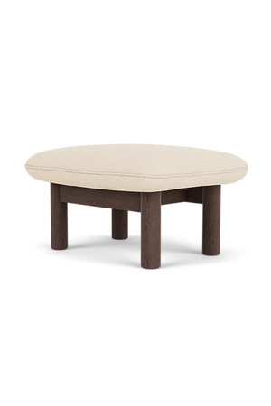   Cushioned Wooden Ottoman | Oroa.com