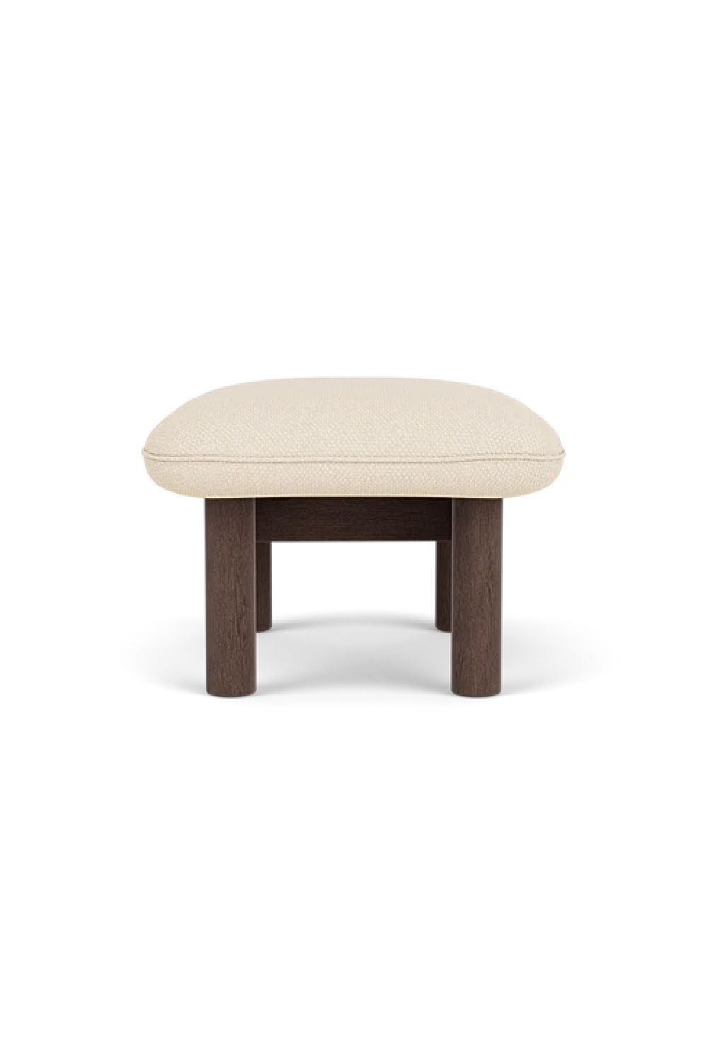   Cushioned Wooden Ottoman | Oroa.com