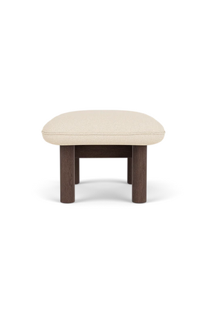   Cushioned Wooden Ottoman | Oroa.com