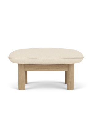   Cushioned Wooden Ottoman | Oroa.com