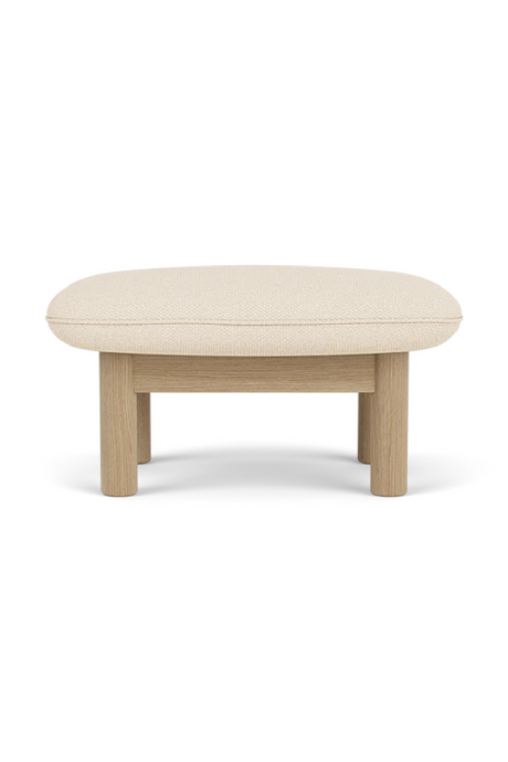   Cushioned Wooden Ottoman | Oroa.com