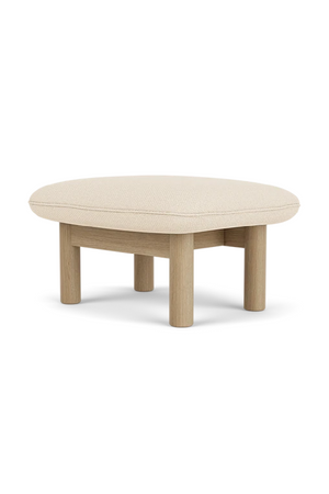   Cushioned Wooden Ottoman | Oroa.com