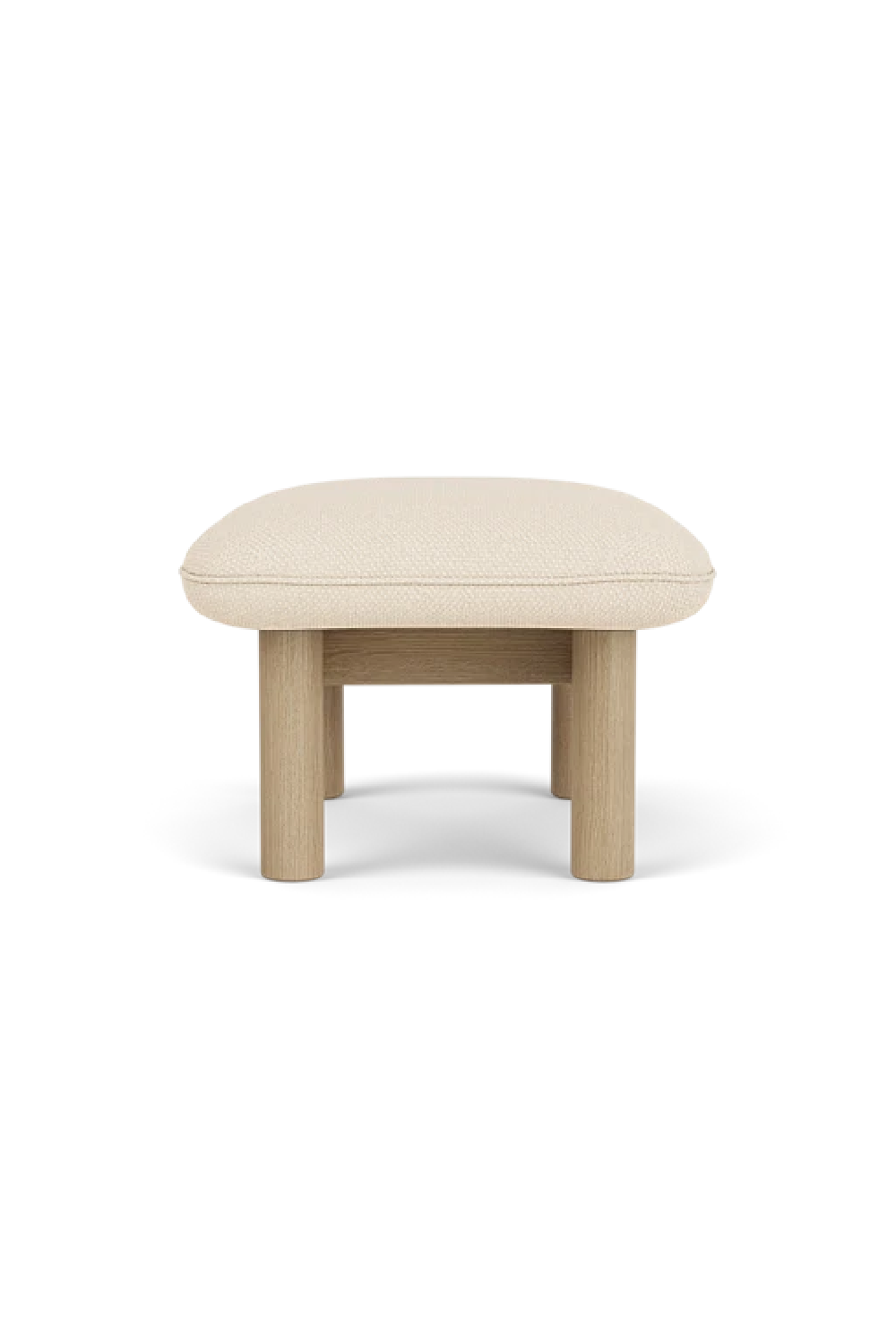   Cushioned Wooden Ottoman | Oroa.com