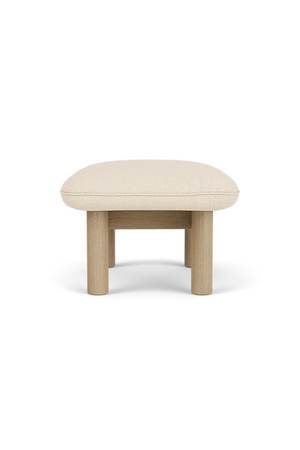   Cushioned Wooden Ottoman | Oroa.com