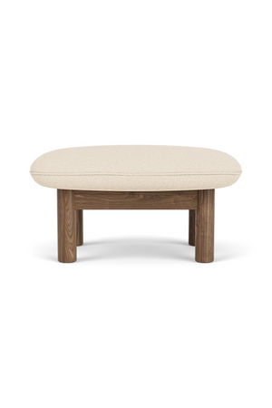   Cushioned Wooden Ottoman | Oroa.com