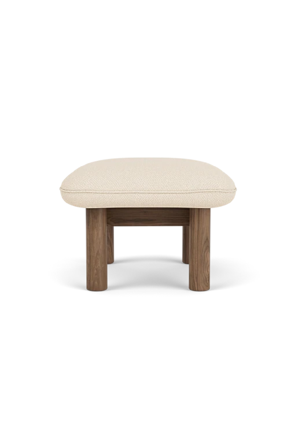   Cushioned Wooden Ottoman | Oroa.com