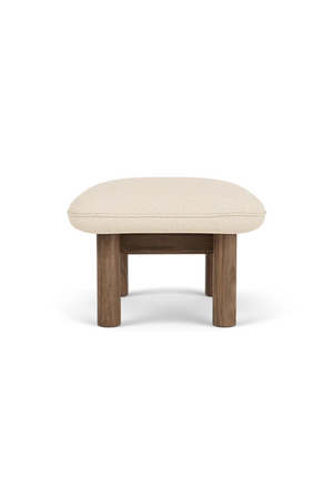   Cushioned Wooden Ottoman | Oroa.com