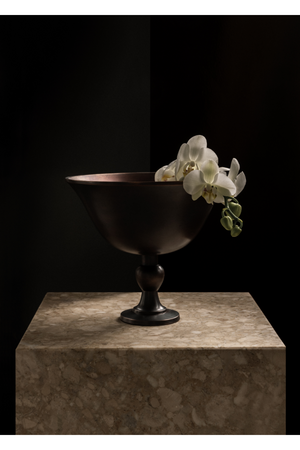   Brown Bronzed Footed Bowl | Oroa.com