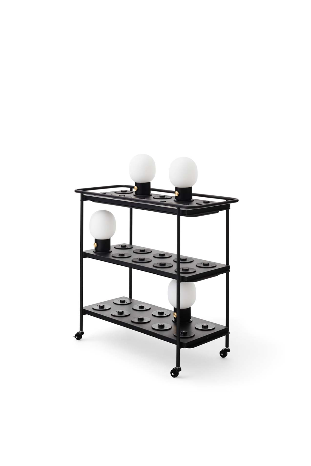   Black Steel Charging Trolley | Oroa.com