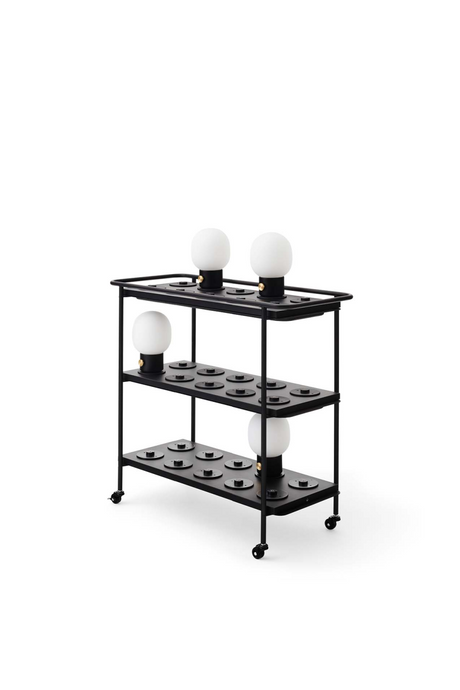   Black Steel Charging Trolley | Oroa.com