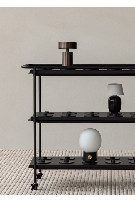   Black Steel Charging Trolley | Oroa.com