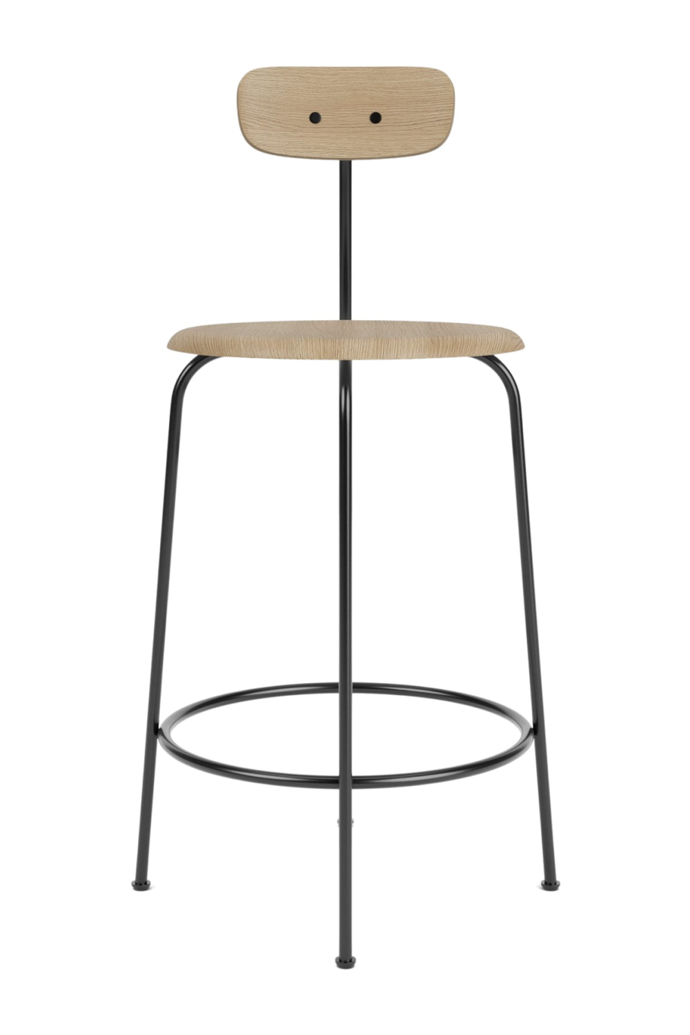   Short-Back Oak Counter Chair | Oroa.com