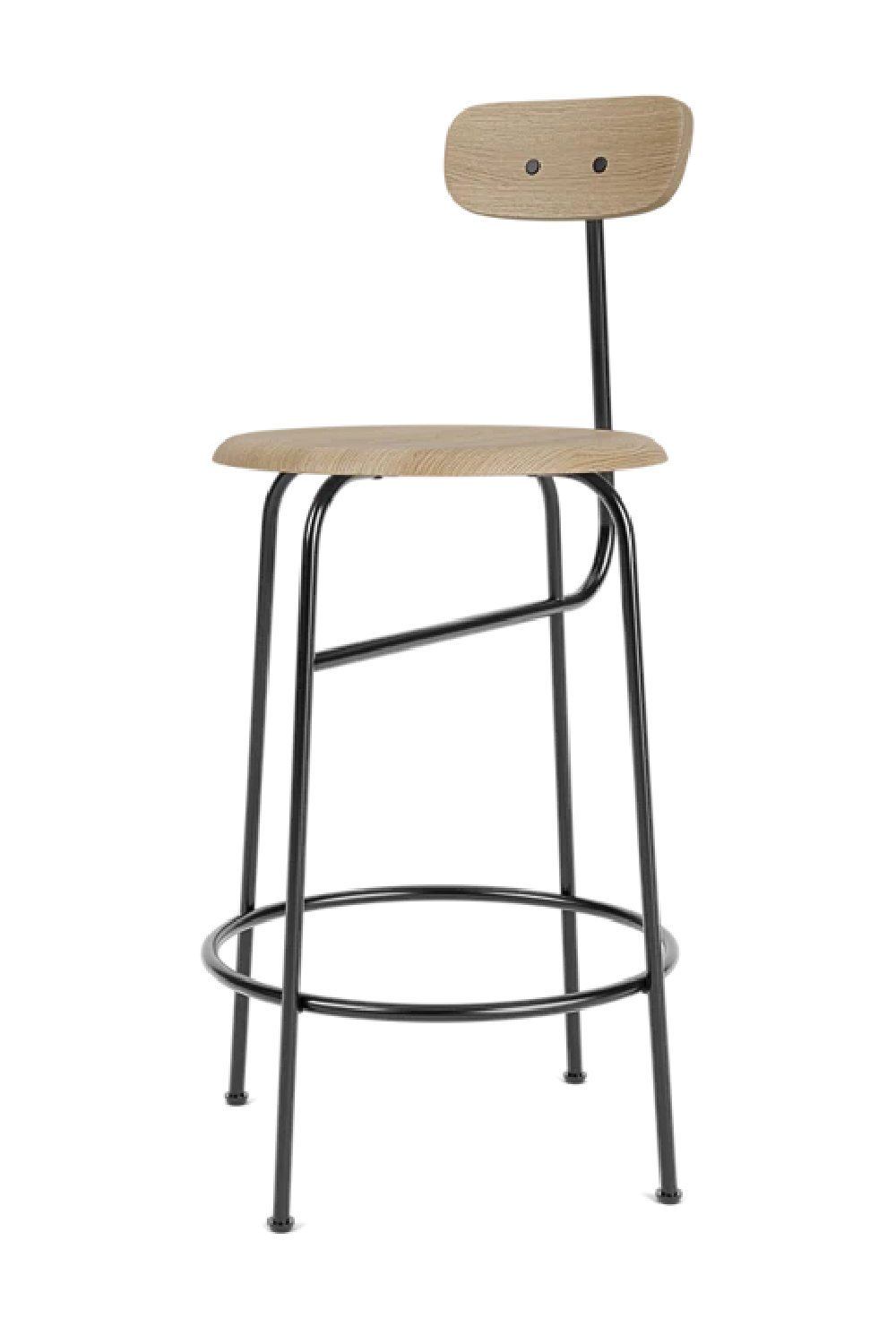  Short-Back Oak Counter Chair | Oroa.com