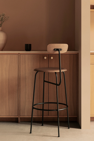   Wooden Veneer Bar Chair | Oroa.com