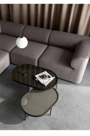   Oval Glass Coffee Table | Oroa.com