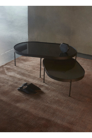   Oval Glass Coffee Table | Oroa.com
