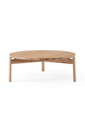   Round Wooden Lounge Table | Oroa.com