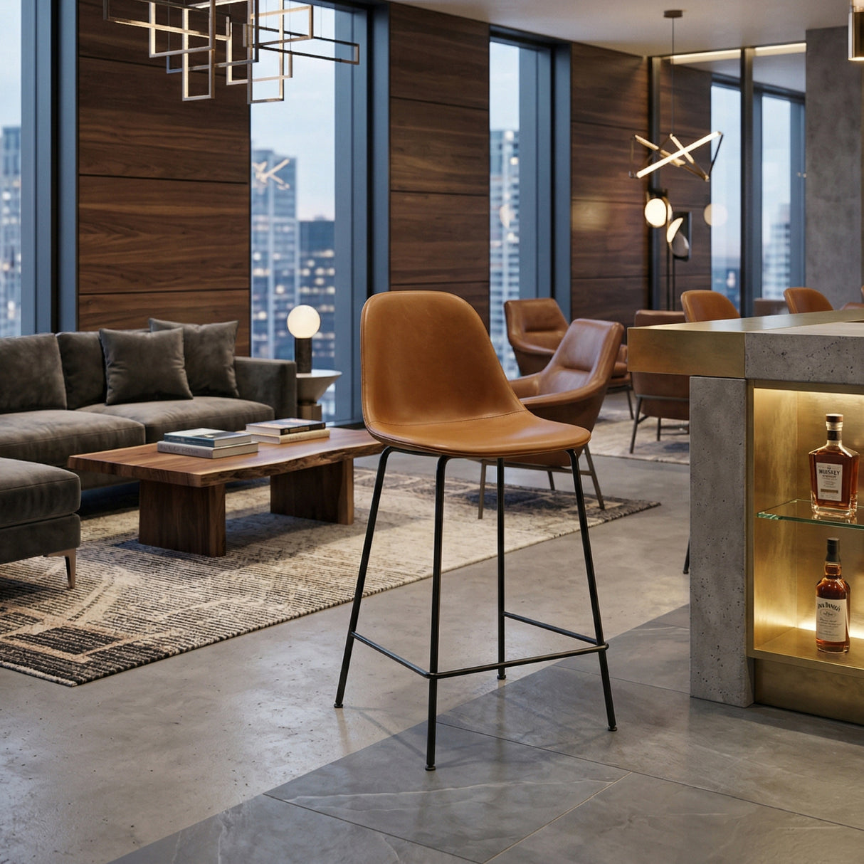   Upholstered Side Counter Chair | Oroa.com