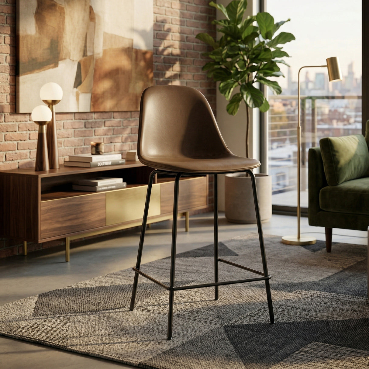   Upholstered Side Counter Chair | Oroa.com