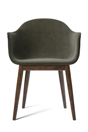   Wooden Base Upholstered Dining Chair | Oroa.com
