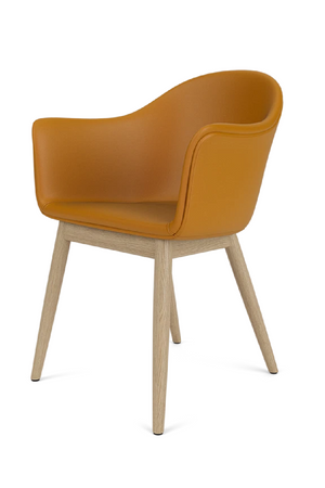   Wooden Base Upholstered Dining Chair | Oroa.com