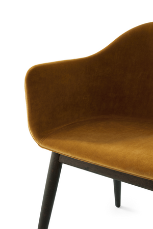   Wooden Base Upholstered Dining Chair | Oroa.com