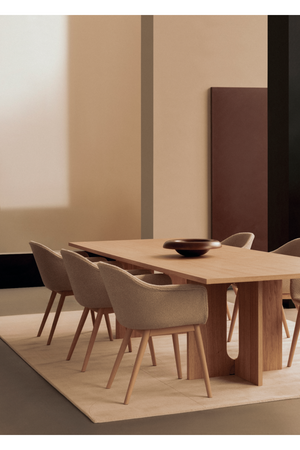   Wooden Base Upholstered Dining Chair | Oroa.com