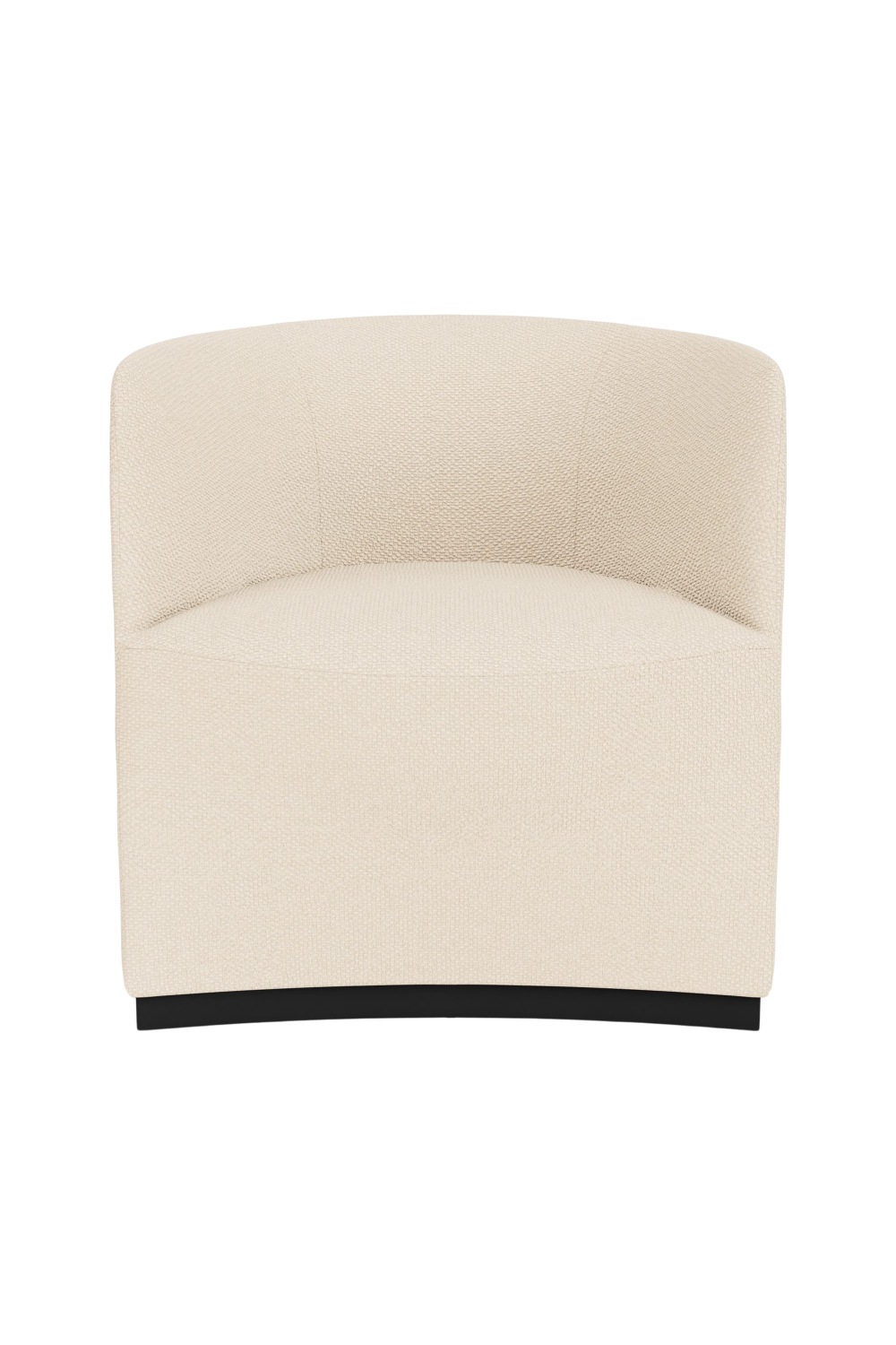   Beige Boucle Low-Back Club Chair | Oroa.com