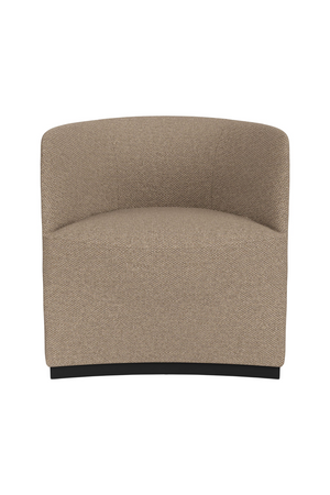   Beige Boucle Low-Back Club Chair | Oroa.com