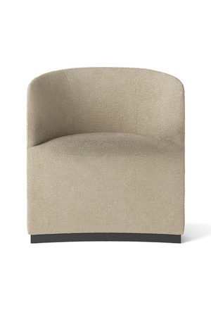   Beige Boucle Low-Back Club Chair | Oroa.com