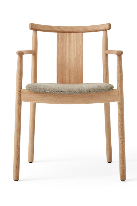   Upholstered Seat Oak Dining Armchair | Oroa.com