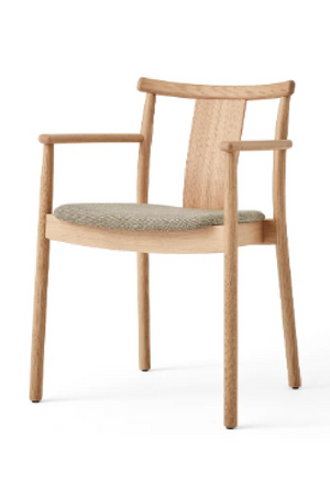   Upholstered Seat Oak Dining Armchair | Oroa.com