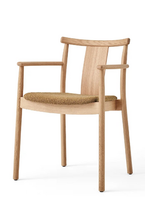   Upholstered Seat Oak Dining Armchair | Oroa.com