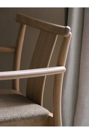   Solid Oak Dining Armchair | Oroa.com