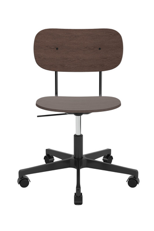   Aluminum Base Oak Swivel Chair | Oroa.com