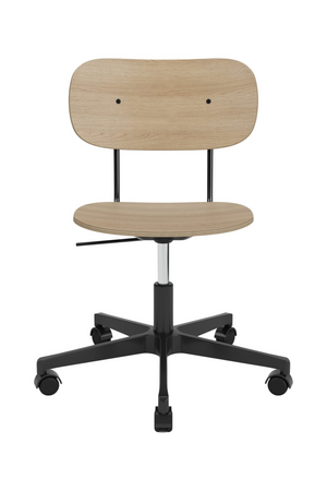   Aluminum Base Oak Swivel Chair | Oroa.com