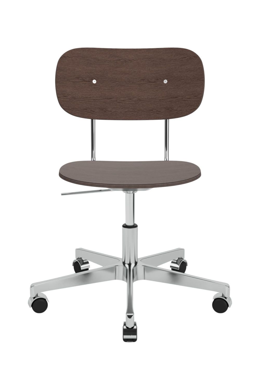   Aluminum Base Oak Swivel Chair | Oroa.com
