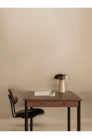   Wooden-Back Swivel Office Chair | Oroa.com