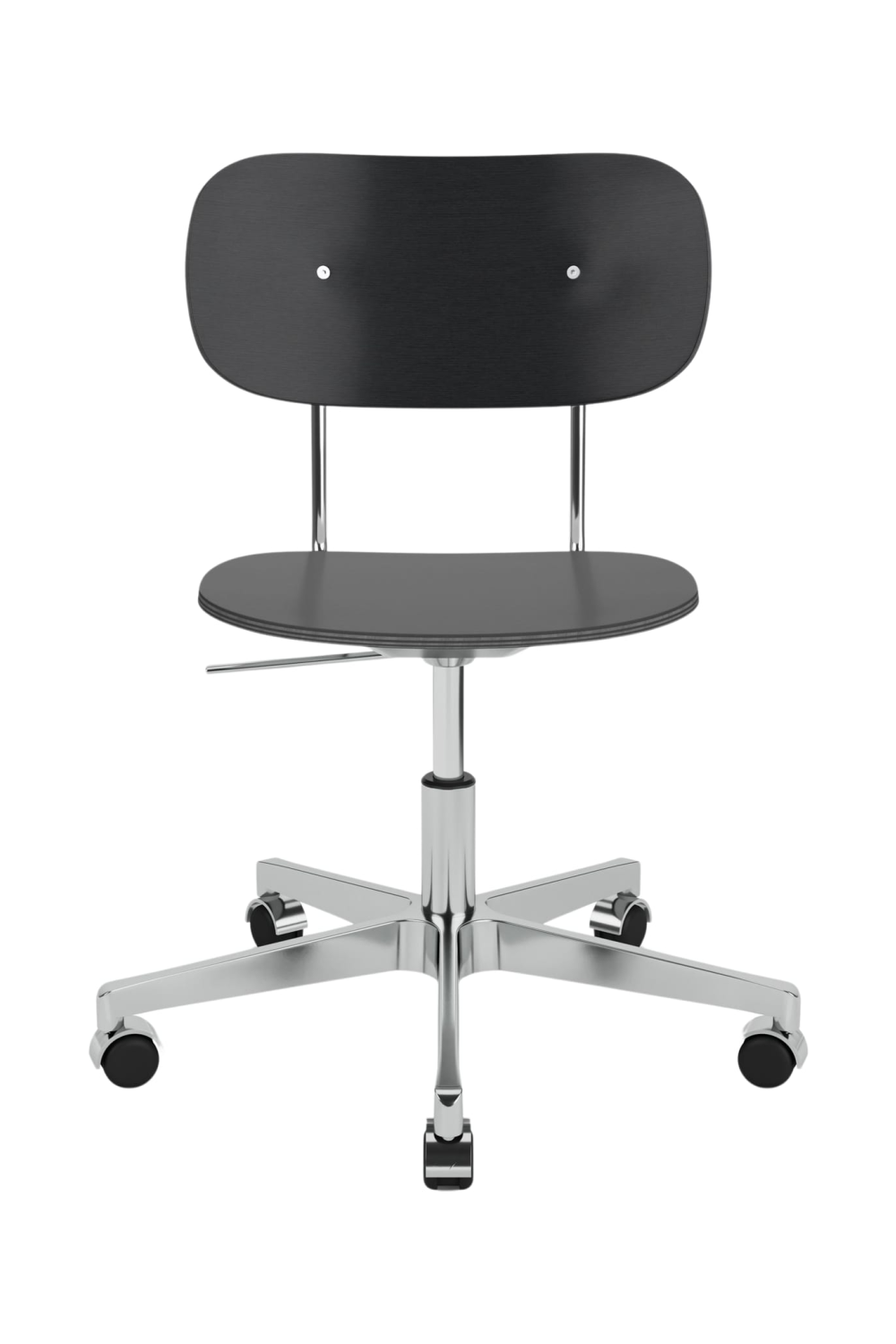   Aluminum Base Oak Swivel Chair | Oroa.com