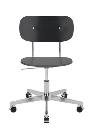   Aluminum Base Oak Swivel Chair | Oroa.com